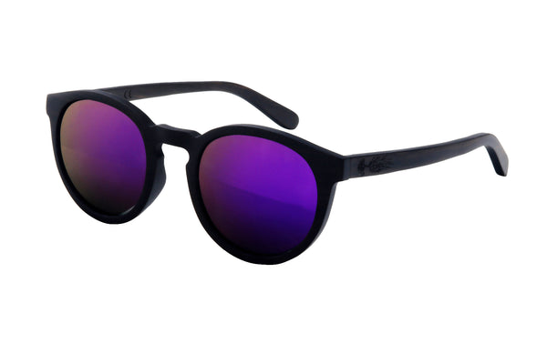 Hazelnut PUrPLE Solid Ebony Wood Sunglasses for Sale - ShadeTree