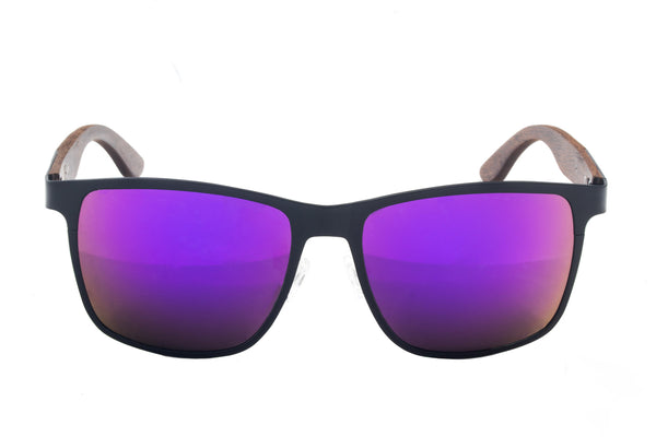 ターザン The Sentinel Black Titanium Sunglasses w/ Purple Polarized Lenses