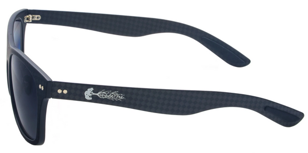 The Graphite Solid Carbon Fiber Sunglasses w/ Grey Gradient Lenses