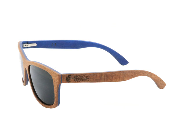 Vinyl Factory Bancroft Blue/brown Polarized Sunglasses Vinyl Factory Eyewear main image 3