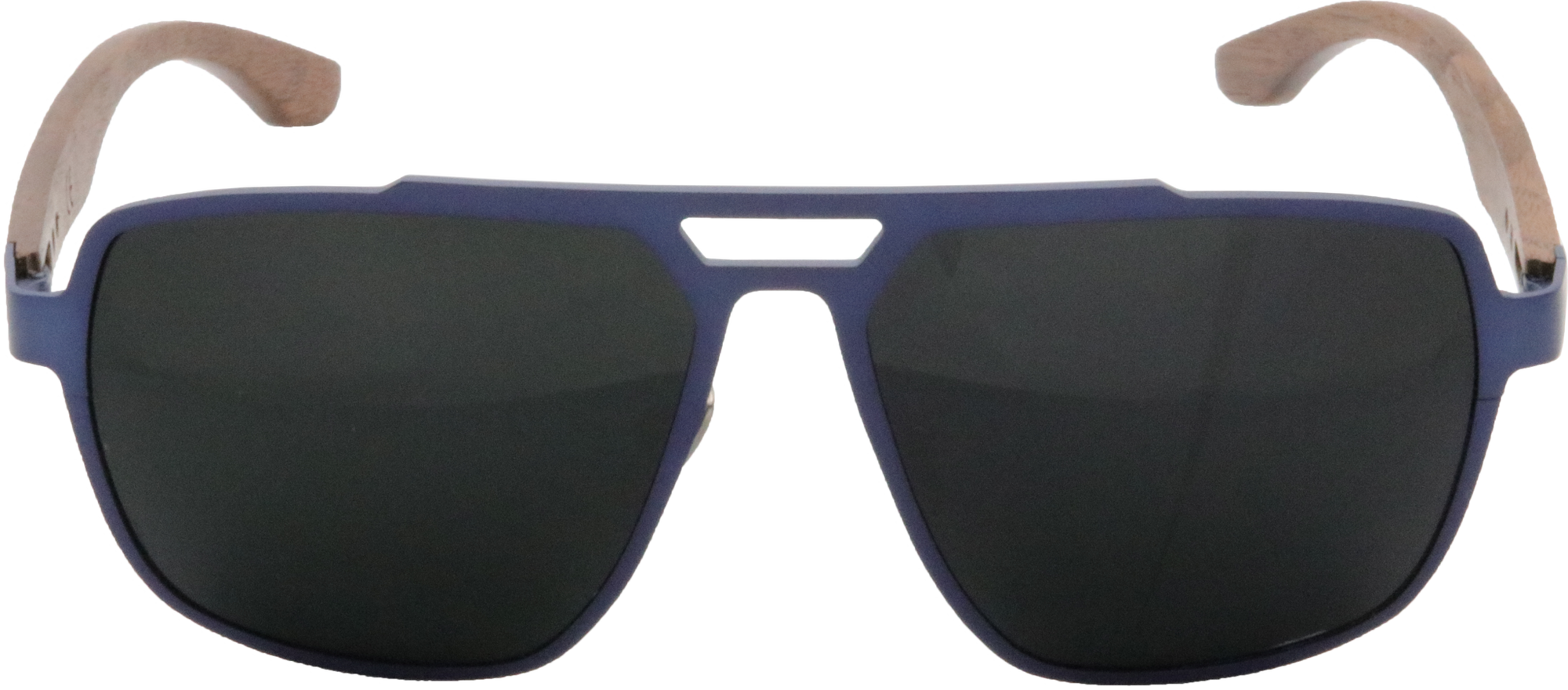 Glacier Point Blue Titanium & Black Walnut Wood Sunglasses - ShadeTree  Sunglasses