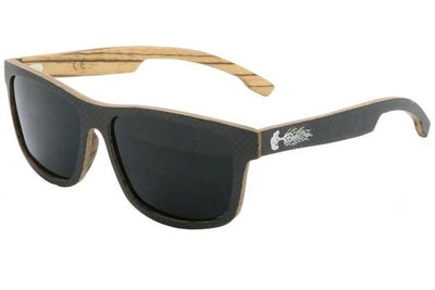 Polarized Carbon Fiber & Zebra Wood Sunglasses for Sale