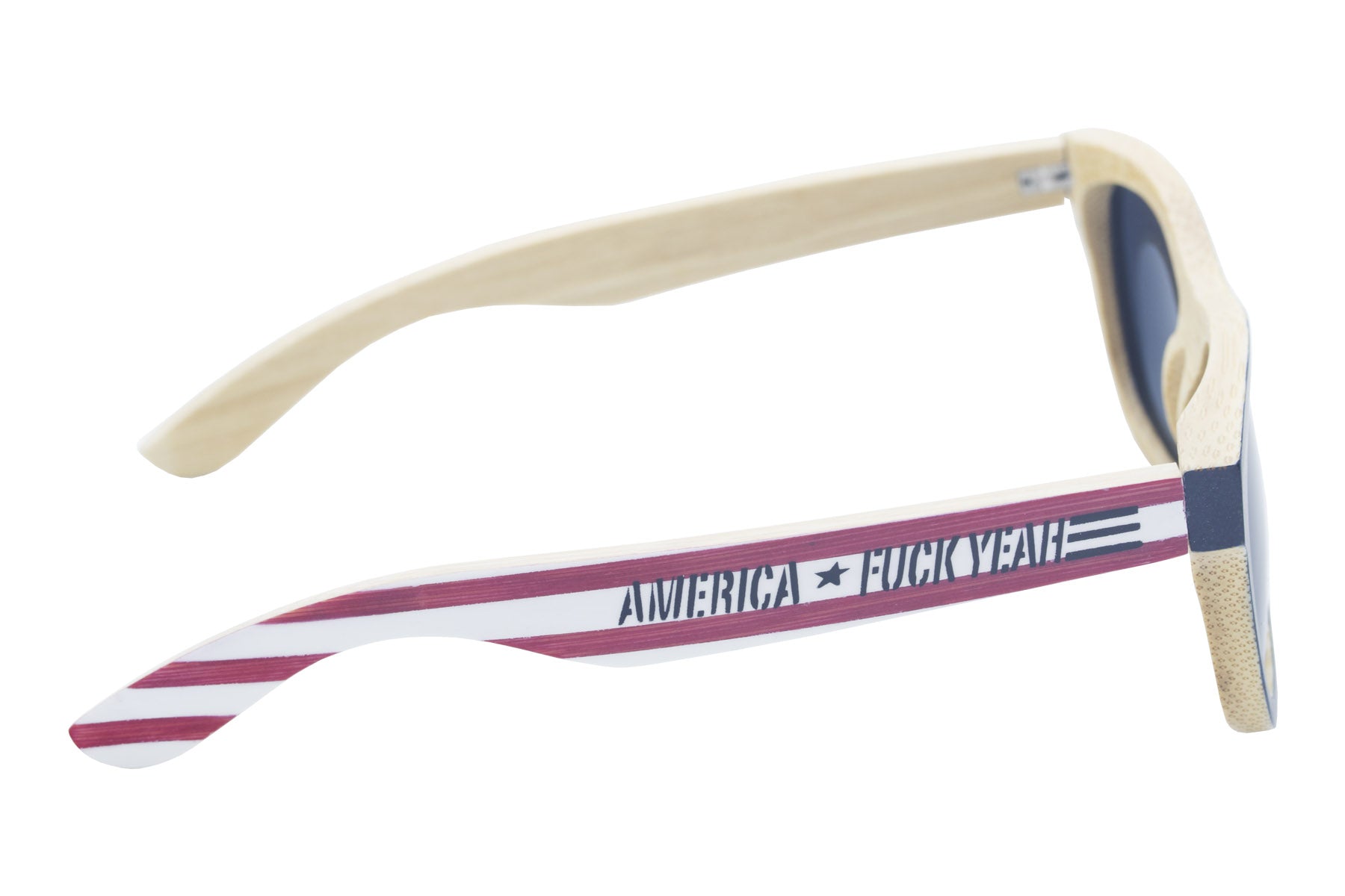 America Sunglasses, Wooden america sunglasses, america fuck yea sunglasses, fuck yea, bamboo sunglasses wood sunglasses