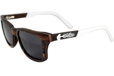 Ebony & Walnut Wood Sunglasses with Polarized Lenses