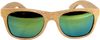 Shadetree sunglasses, Wood sunglasses, Bamboo sunglasses, polarized sunglasses, Classic Tropical beech sunglasses, green lenses, wood sunglasses