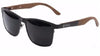 Black Titanium Frame & Black Walnut Wood Sunglasses with Polarized Lenses