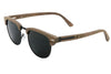 Titanium & Black Walnut Wood Sunglasses with Polarized Lenses