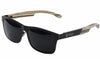 Whitecap Titanium & White Zebrawood Sunglasses with Polarized Lenses